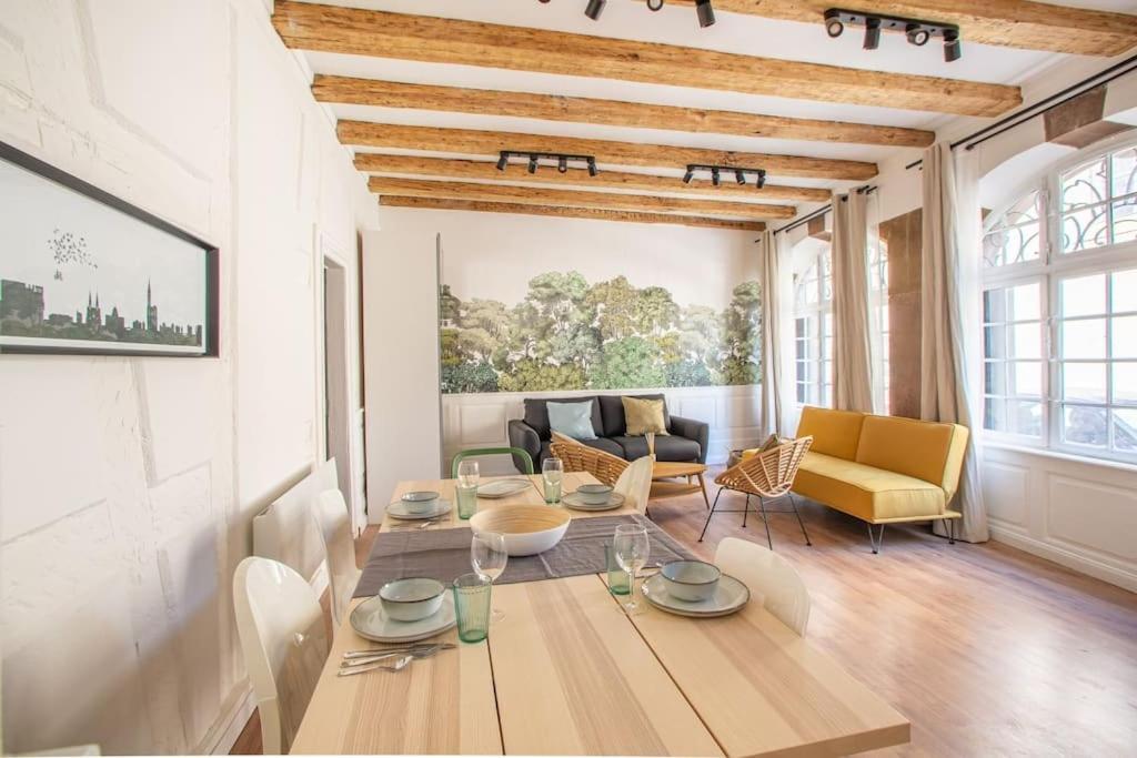 La Halte Strasbourgeoise - Superbe Appt Pres De La Petite France Apartman Kültér fotó